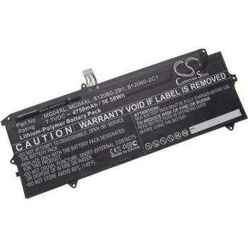 Batterie Compatible VHBW pour HP Elite x2 1012 G1 (4750mAh, 7,7V, Li-Polymère, Noir)