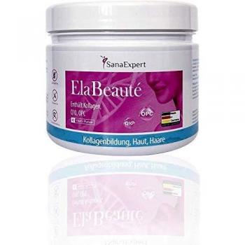 SanaExpert ElaBeauté | COLLAGENE PER LA BELLEZZA DELLA PELLE | con Q10, OPC, biotina, zinco e vitamine