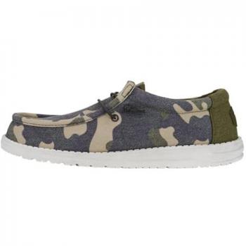Zapatos Mocasín para Hombre HeyDude de Tejido y Estampado de Camuflaje