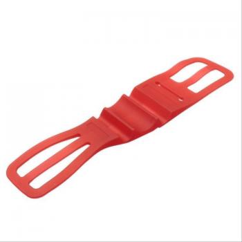 Support de téléphone vélo en silicone élastique avec fixation pour lampe de poche - accessoires de vélo