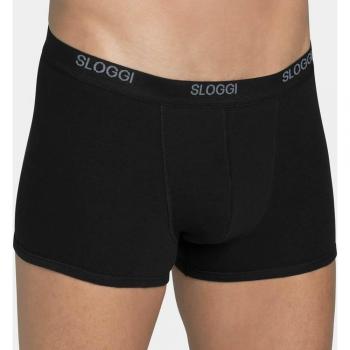 Sloggi Men's Basic Short Boxer Shorts - 2 Pack - Black - Cotton Blend