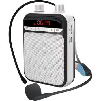 Portable Voice Amplifier Megaphone Booster with Microphone - Bluetooth-Compatible Speaker for Teachers and Tour Guides