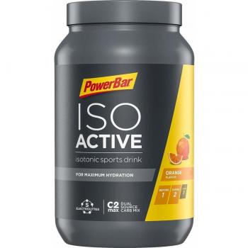 Bebida Isotônica PowerBar Isoactive Laranja 1320g - 5 Eletrólitos + C2MAX