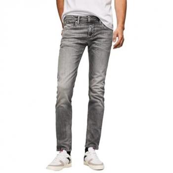 Pantalones Vaqueros Hombre Pepe Jeans Hatch Gris Casual Denim Algodón Orgánico Sostenible 33W/32L