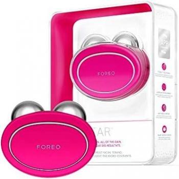 Foreo BEAR Dispositivo Facial Tonificante Microcorrente Fuchsia com Cabo USB, Amostra de Sérum 2ml, Suporte e Bolsa de Viagem
