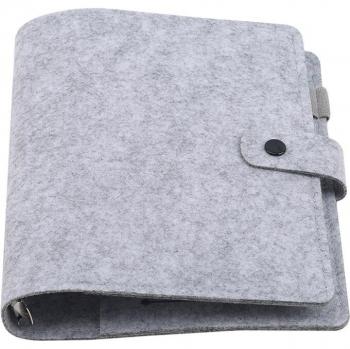 Felt A5 A6 Planner Binder Organizer Notebook with Ring Binding and Sketchbook Features