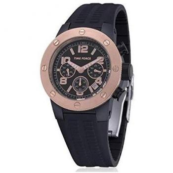 Time force tf4004m15 z montre bracelet en caoutchouc noir