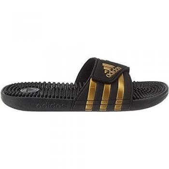 Chinelos Adidas Adissage Preto Dourado Unisex - 47(1/3)