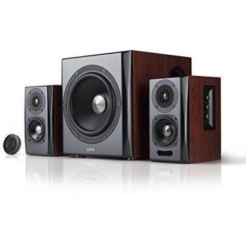 Edifier S350DB Bookshelf Speaker and Subwoofer 2.1 Speaker System Bluetooth v4.1 aptX Wireless Sound For Computer Rooms, Living Rooms and Dens