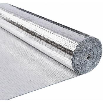 Isolant Thermique Réfléchissant à Bulles Double Face 10 x 1,22 m en Aluminium - Vounot