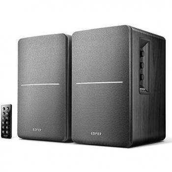 Edifier R1280DB Noir - Enceintes Studio et Bookshelf Actives, Télécommande IR, Bluetooth, 2 Entrées RCA, Prises Optique et Coaxiale, Ampli Intégré, Pour PC, Portable, Mac, Téléphone et Hi-Fi