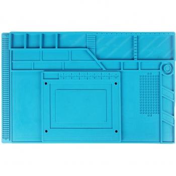 S180 Magnetic BGA Insulator Heat-Resistant Silicone Soldering Pad ESD Thermal Insulation Work Mat for Phone and Computer Repair