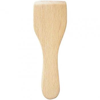 4pcs Non-Stick Beech Wood Butter Spatula Set with Random Patterns