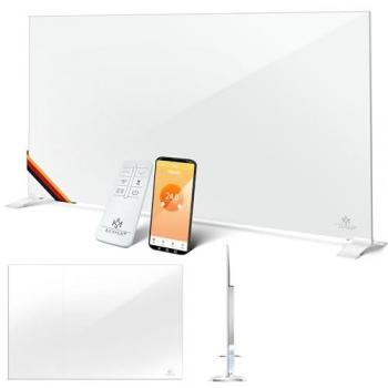 Riscaldatore a Infrarossi 2in1 Energeticamente Efficiente con Rilevamento Finestra Aperta e Controllo Remoto - Bianco / 520W