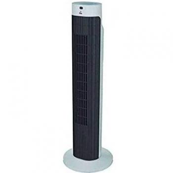 Ventilador de Torre FM Modelo VTR-20 M, 45W, Color Negro/Blanco