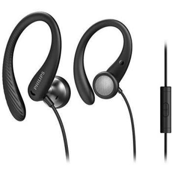 Philips Écouteurs Sport Intra-Auriculaires avec Microphone TAA1105BK Noir
