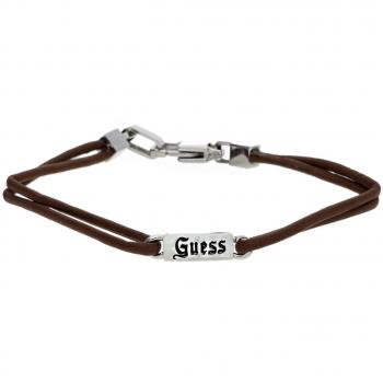 Guess Herren Armband Edelstahl Braun/Silber UMB21502-S