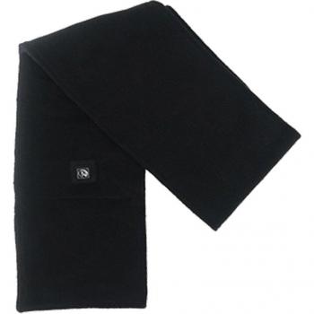 Bufanda Calefactora Eléctrica 6W Gris/Negro de Forro Polar, Acogedora y Cálida con Batería para Invierno