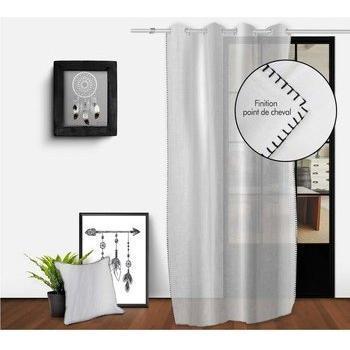 Rideaux transparents Soleil D'Ocre SPIRIT blancs