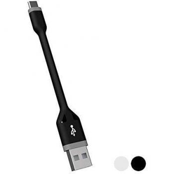 KSIX 10cm Black USB-A to USB-C Cable