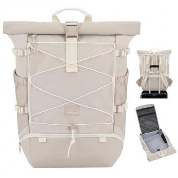 Zaino da Viaggio Johnny Urban Allen Large 37L Rolltop Impermeabile Beige