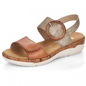 Remonte Toulouse Women's Comfort Sandals with Wedge Heel and Velcro Closure