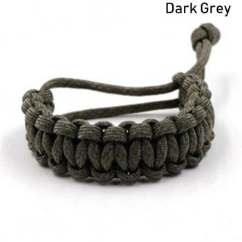 Adjustable 17cm-25cm 550 Paracord Survival Emergency Bracelet for Camping and Hiking
