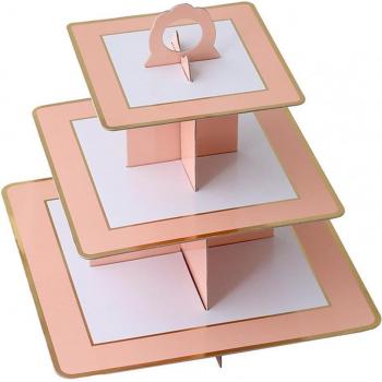 Eco-Friendly Portable Cake and Dessert Stand with Visual Effect - 5 Colors