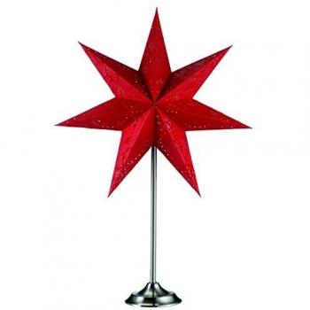 markslöjd 700123 Stella di Natale, Metallo, E14, 45 x 64 cm, Rosso