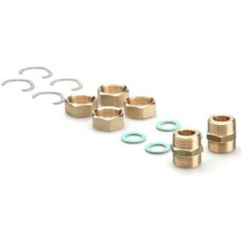 Set de connexion tuyaux acier corrugué pour panneaux solaires Twin DN20 - 1