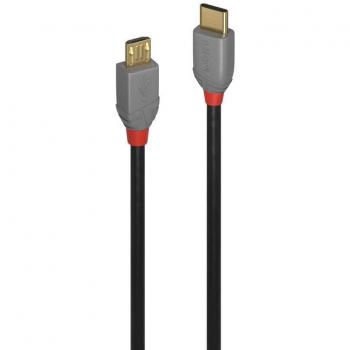 Lindy 2m USB 2.0 Type C to Micro-B Cable Anthra Line