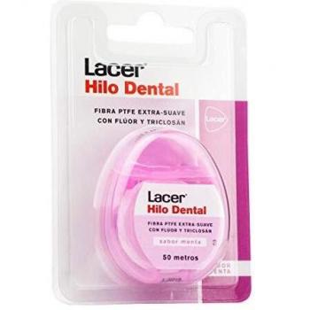 Hilo Dental Extra Suave Lacer com Flúor e Triclosan Sabor Menta - 50m