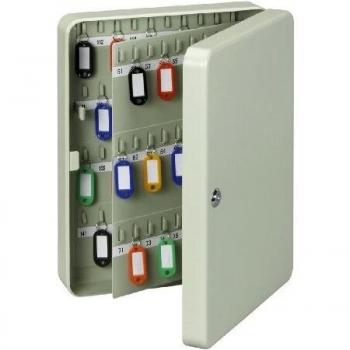 MAUL - Armoires à clés pour 140 clés, gris avec crochets pour clés et matériel de fixation incl. serrure cylindrique de sécurité avec 2 clés, cloison supplémentai