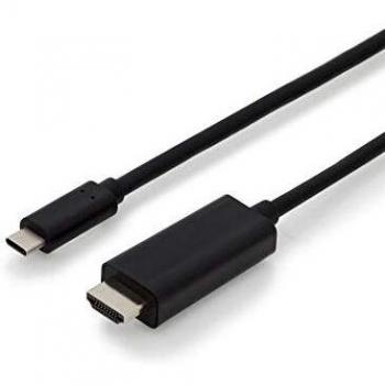 Digitus USB Type-C to HDMI Adapter Cable, 5.00 m, 4K/60Hz, 18Gbps, Shielded, Double Shielding, Black