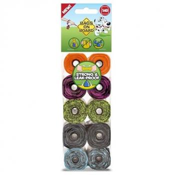 Patterned Dog Waste Bags - 10 x 14 Refill Rolls