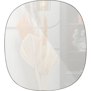 Specchio WOOOD Philou Nero 60x55cm Minimalista