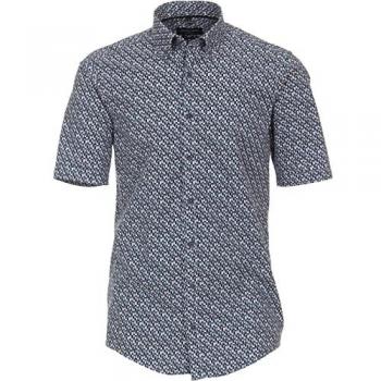 CASAMODA Kurzarm Freizeithemd B.D. Casual Fit Mittelblau