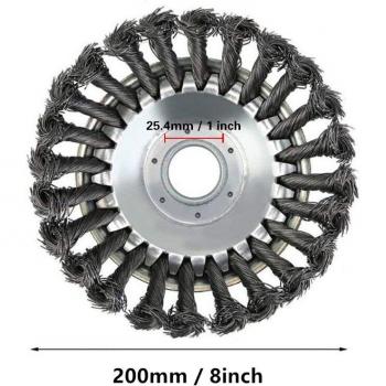 Tête de débroussailleuse à essence 6/8 pouces avec plaque en acier et grattoir pour Kits Stihl