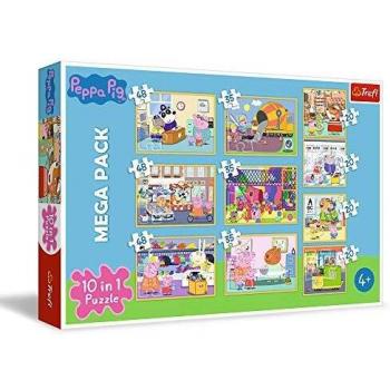 Puzzle Trefl 10w1 Świnka Peppa z przyjaciółmi 90358