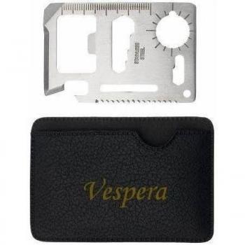 Herramienta multifunción de bolsillo con estuche con nombre grabado: Vespera
