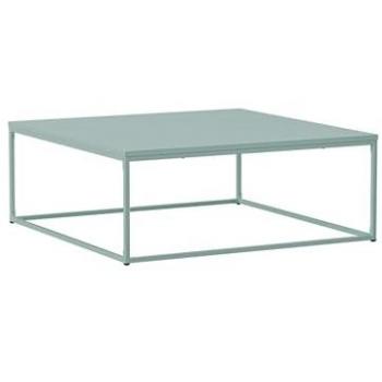 Mesa de centro cuadrada moderna 90 cm verde salvia