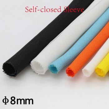 Multicolor 8mm PET Self-Closing Expandable Braided Sleeve - Flexible Insulated Wire Wrap and Nylon Protector Harness