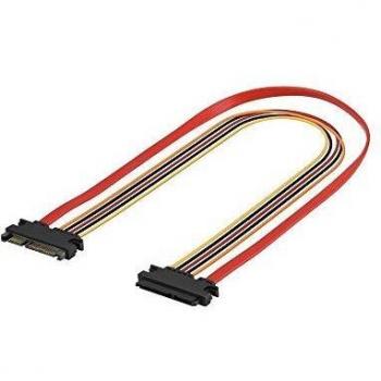 SATA Power and Data Cable Extension 0.5m - Male/Female Connector