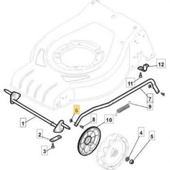 Plaque de pivot moteur tondeuse STIGA 112436050/0