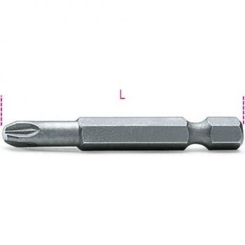 Beta Tools 862 PZ Pozidriv Bit with 1/4 Hex Drive, Size PZ1, Length 50mm