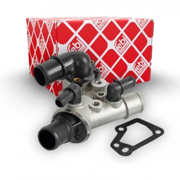 Termostato de Refrigerante FEBI BILSTEIN 47929 para Fiat Palio, Punto y Strada con Junta y Carcasa
