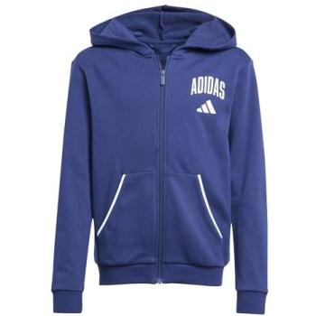 adidas Essentials Collegiate Typography Full Zip Hoodie for Boys - Dark Blue, Size 152