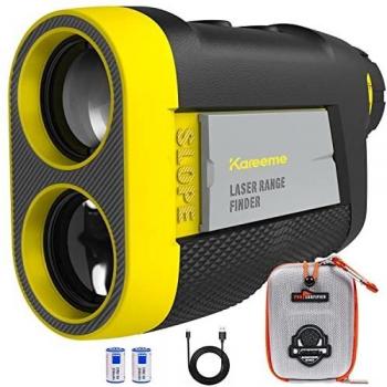 Golf Range Finder 660Yards Golf Laser Rangefinder with Flagpole-lock Vibration, Slope On/Off Switch for Tournament legal, High-Precision, Distance, Angle, Speed Measurement for Golfer Gift