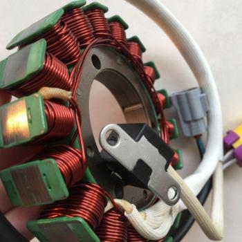 Motorcycle Stator Coil Set for Jianshe 400 ATV 400cc JS400 BASHAN400 - 18 Piece Magneto Assembly