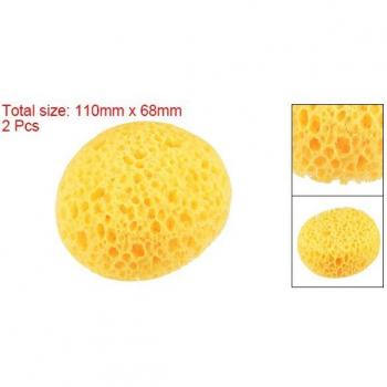 Uxcell 4.3 Yellow Textured Faux Sponge Painting Supplies for Drywall Patch and Wall/Ceiling Texturing (2 Pieces)
